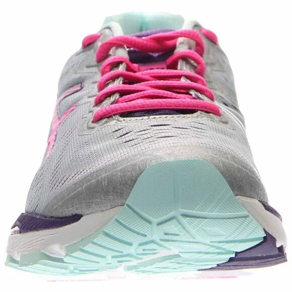 New Asics GEL Kayano 23 Grey Silver Pink Light Turquoise 7 WIDE (D) width 38 - Picture 4 of 7